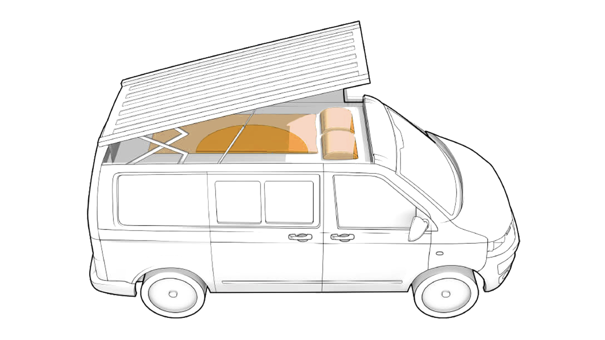 Resim Demonte Karavan - Camper Van ve Araç Üstü Çadır Sistemleri