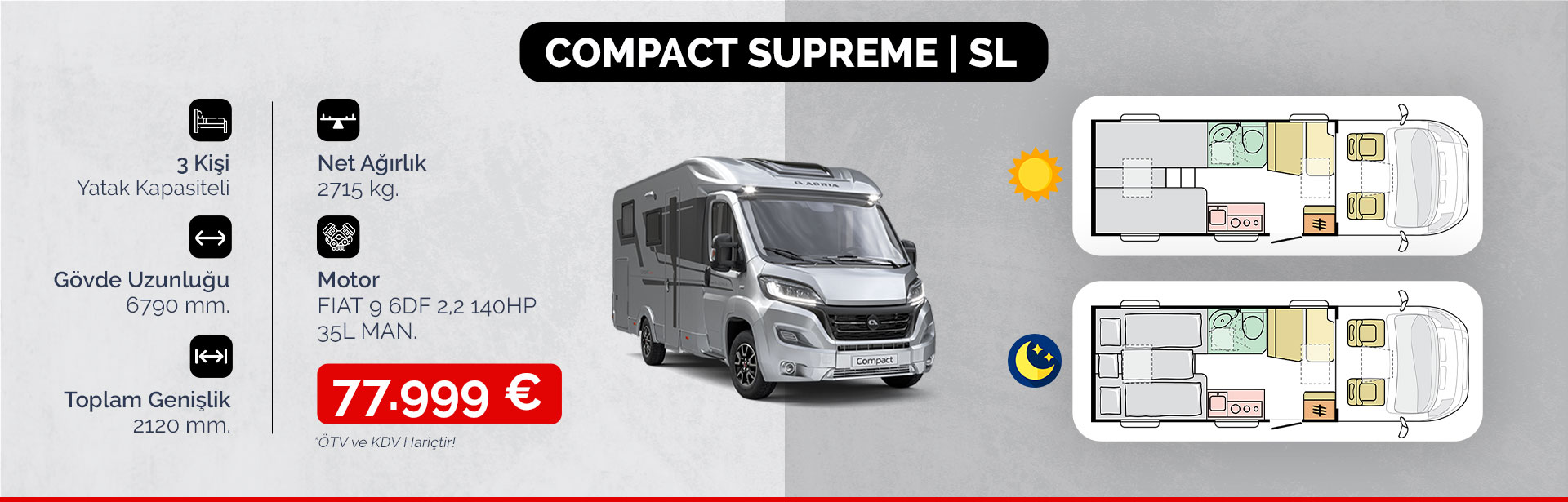 Resim Adria Compact Supreme SL